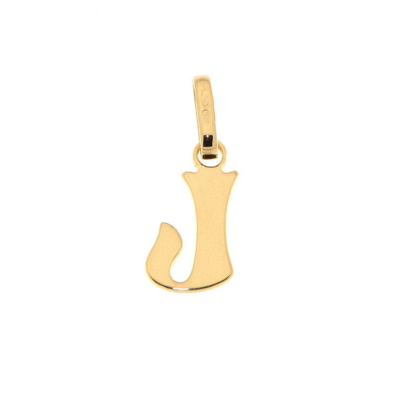 Pendentif Lettre en Plaqué or & Oxyde de zirconium