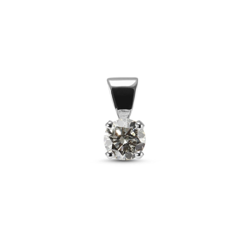 Pendentif Or Blanc Diamant  0.28 carat H Si