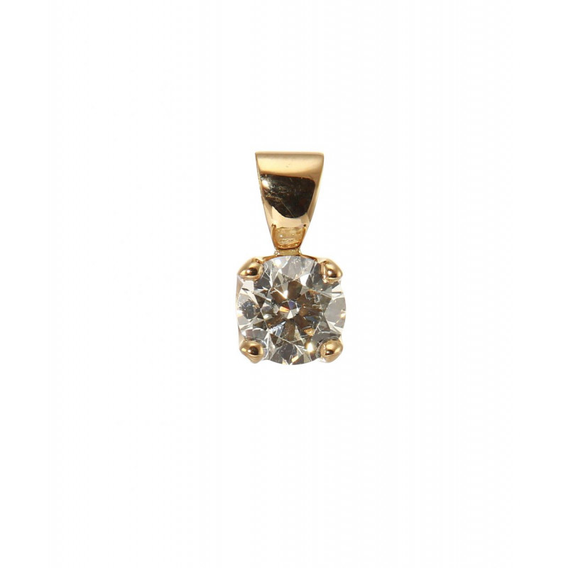 Pendentif Or Jaune 750 Diamant 0.60 carat