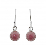 boucles d'oreilles rhodonite