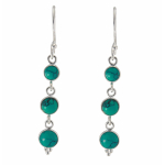 boucles d'oreilles turquoise