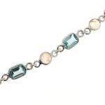 collier topaze bleue