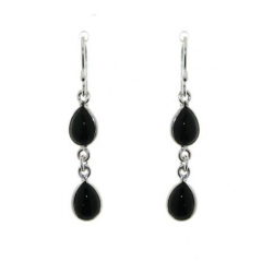 boucles d'oreilles onyx