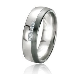 Alliance Or Diamant Black & White 6mm
