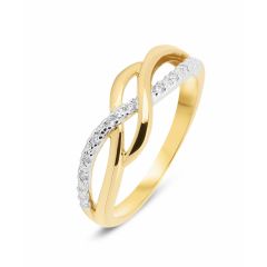 Bague 2Ors  Diamant (0.041ct)