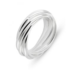 Bague Argent Anneaux entrelacés (semainier)