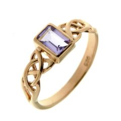 Bague Celtique Vermeil Améthyste