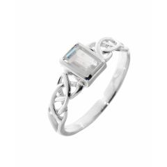 Bague Labradorite Argent Motif celtique