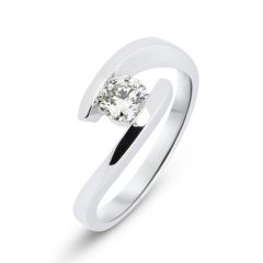 Bague Or Blanc Diamant 0.44 carat H i1