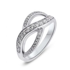 Bague Or Blanc Diamant (0.45ct)