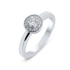 Bague Or Blanc Diamant