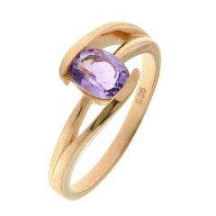 Bague Vermeil Améthyste Ovale 7x5mm