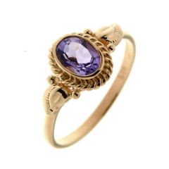 Bague Vermeil Améthyste Ovale 7x5mm