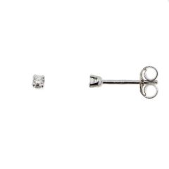 Boucles d'oreilles Or Blanc Diamant 0.06ct H I1