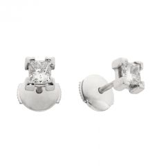 Boucles d'oreilles Or Blanc Diamant 0.78ct ESI2