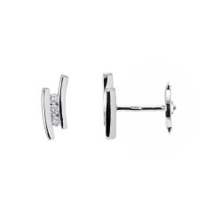 Boucles d'oreilles Or Blanc Diamant