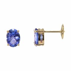 boucles d'oreilles tanzanite