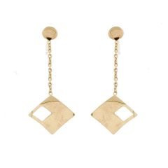 Boucles d'oreilles Pendantes Or Jaune 375