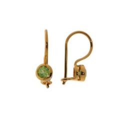 Boucles d'oreilles Pendantes Vermeil Péridot
