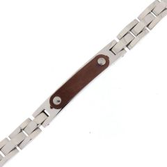 Bracelet Acier 6,8mm x 21/23cm