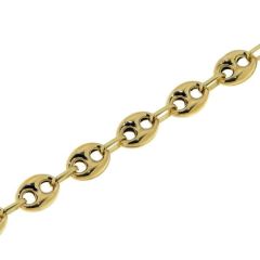 Bracelet Grains de cafés 6.2mm x 19cm Or Jaune 750