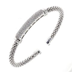 Bracelet Jonc Argent 925 et Oxyde de zirconium