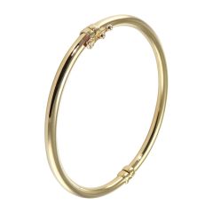 Bracelet Jonc Or Jaune 375 Fil Rond 3mm