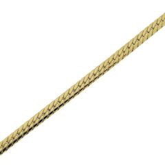 Bracelet Maille Anglaise 3mm x 18cm Or Jaune 750