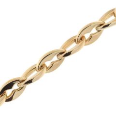 Bracelet maille fantaisie en Or Jaune 375 10mm x 19cm