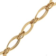 Bracelet maille fantaisie en Or Jaune 750 8mm x 19cm