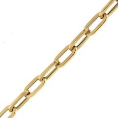 Bracelet maille ovale en Or Jaune 750 6mm x 20cm