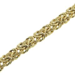 Bracelet Maille Royale 7mm x 19cm Or Jaune 750