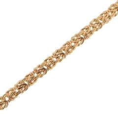 Bracelet maille Royale en Or Jaune 375 6mmx19cm