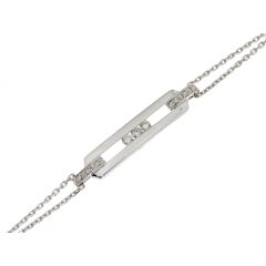 Bracelet Or Blanc et Diamants