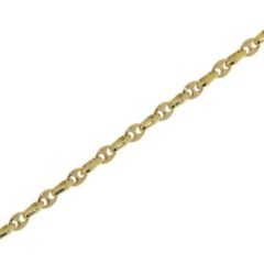 Bracelet Or grains de café 2.2mm - 18cm