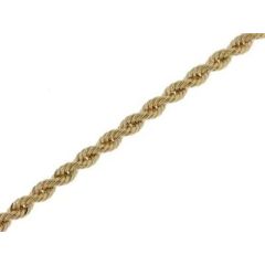 Bracelet or maille corde 3.2mm x 18cm