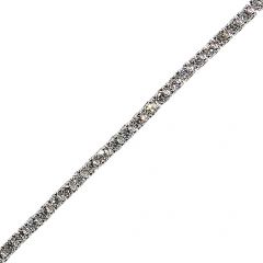 Bracelet rivière de diamant 2 carats en Or blanc 750