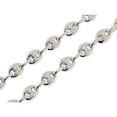 Chaine Argent 925 - Grains de café 5.6mm - 45cm