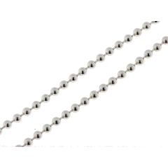 Chaine Argent boules - 2.55mm - 45cm