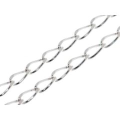 Chaine Argent maille Cheval - 3mm - 40cm