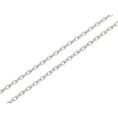 Chaine Argent Maille Forcat 1.8mm - 40cm