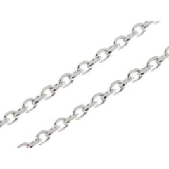 Chaine Argent Maille Forcat 2mm - 45cm