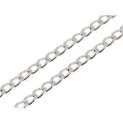 Chaine Argent Maille Gourmette 3.6mm - 55cm