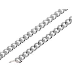 Chaine Argent Maille Gourmette 3mm - 55cm