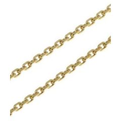 Chaine Or 375 maille forçat 2mm - 50cm