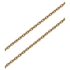 Chaine Or 750 maille forçat 1.4mm - 45cm