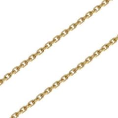 Chaine Or 750 maille forçat 1.6mm - 45cm