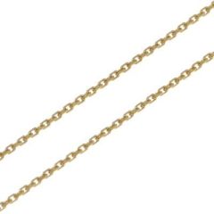 Chaine Or 750 maille forçat 1mm - 45cm