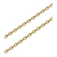 Chaine Or 750 maille forçat 2.1mm - 55cm