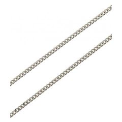 Chaine Or Blanc 750 Maille Gourmette 1.0mm - 45cm
